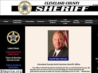 sheriffclevelandcounty.com