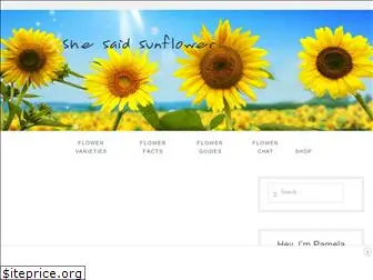 shesaidsunflower.com
