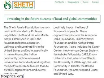 shethfamilyfoundation.org