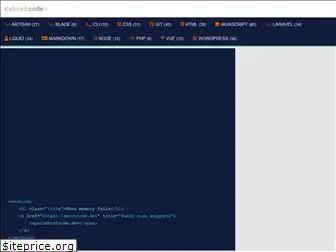 shortcode.dev