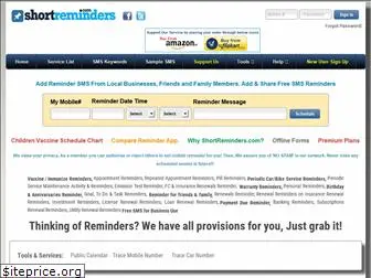 shortreminders.com