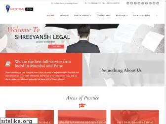 shreeyanshlegal.com