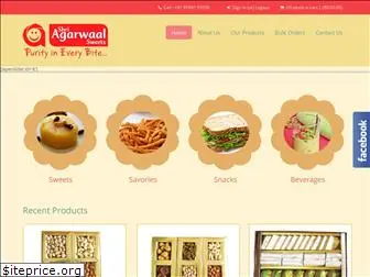 shriagarwaalsweets.com