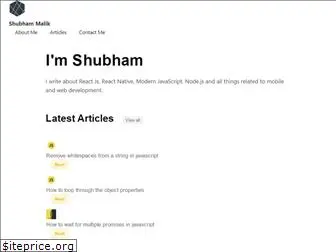 shubhammalik.com