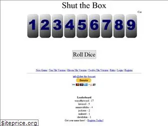 shut-the-box.net