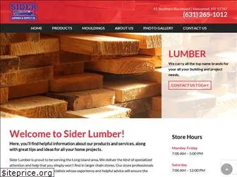 siderlumber.com