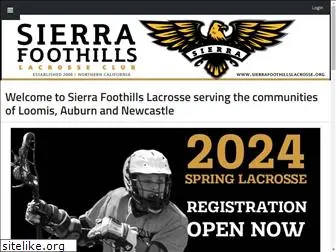 sierrafoothillslacrosse.org