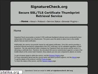 signaturecheck.org