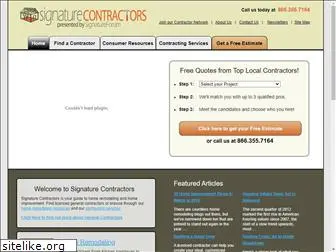 signaturecontractors.com