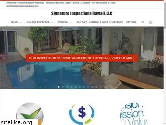 signatureinspectionshawaii.com