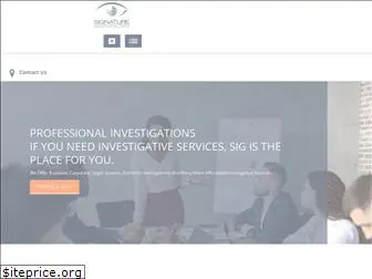 signatureinvestigations.com