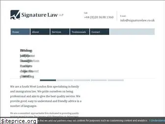 signaturelaw.co.uk