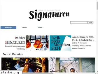 signaturen-magazin.de
