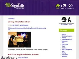 signtalkfoundation.org