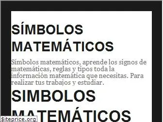 simbolosmatematicos.com