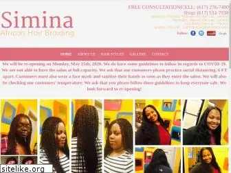 siminaafricanhairbraiding.com