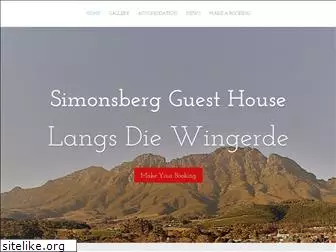 simonsbergguesthouse.co.za