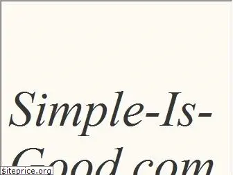 simple-is-good.com