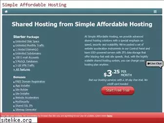 simpleaffordablehosting.com