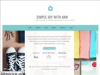 simplejoywithann.com