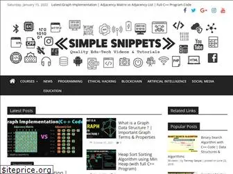 simplesnippets.tech