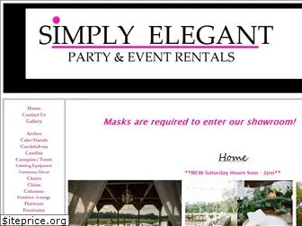 simplyelegantrental.com