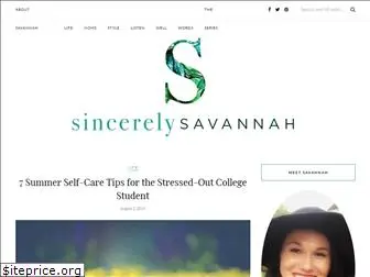 sincerelysavannah.com