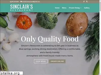 sinclairsrestaurant.com