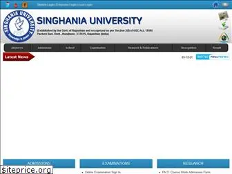 singhaniauniversityedu.org