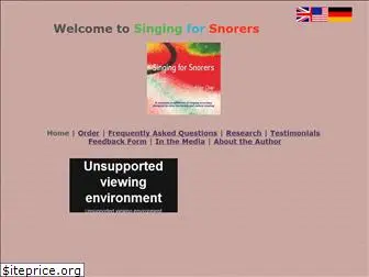 singingforsnorers.com