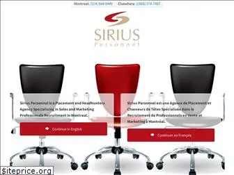 siriuspersonnel.com