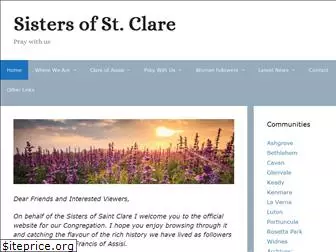 sistersofstclare.com