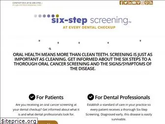 sixstepscreening.org