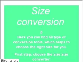 sizeconversion.net