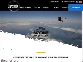 skydivebayofislands.com