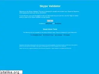 skypevalidator.com