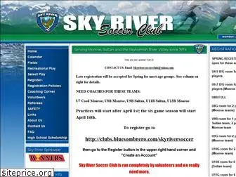 skyriversoccer.net