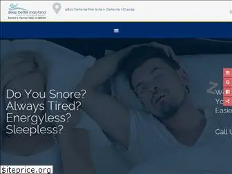 sleepbettermaryland.com