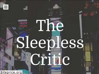 sleeplesscritic.com