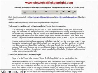 slowertraffickeepright.com