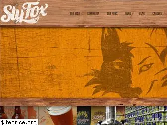 slyfoxbeer.com