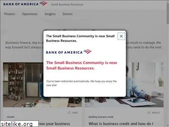 smallbusinessonlinecommunity.bankofamerica.com