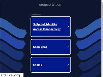 www.snapcerts.com