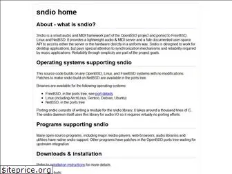 sndio.org