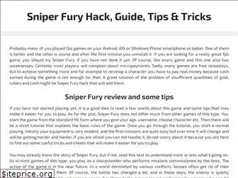 sniper fury hacks sniper fury hacks