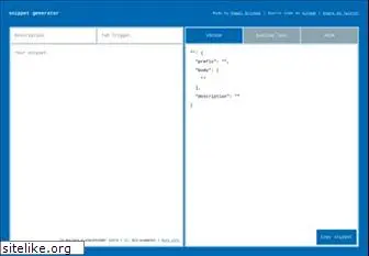 snippet-generator.app