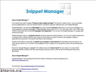 snippetmanager.net