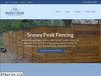 snowypeakfence.com