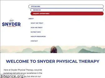 snyderphysicaltherapy.com