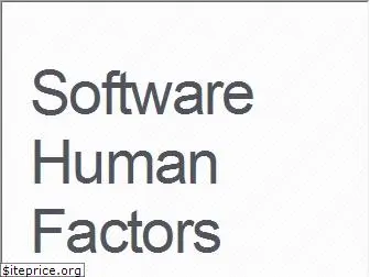 softwarehumanfactors.com